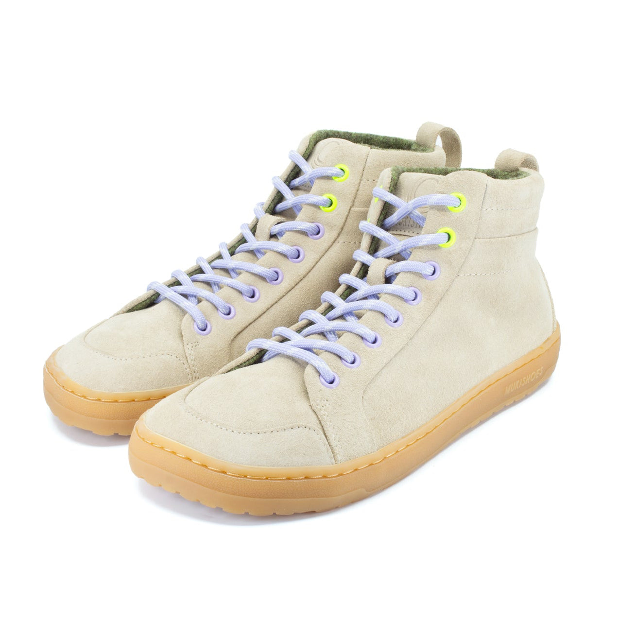 Mukishoes PAX Nova- Barefoot Natural Hightop Sneaker
