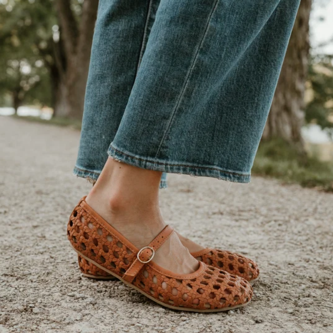Origo Shoes Women's Woven Ballerina by Anya