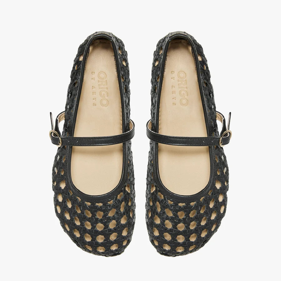 Origo Shoes Women's Woven Ballerina by Anya