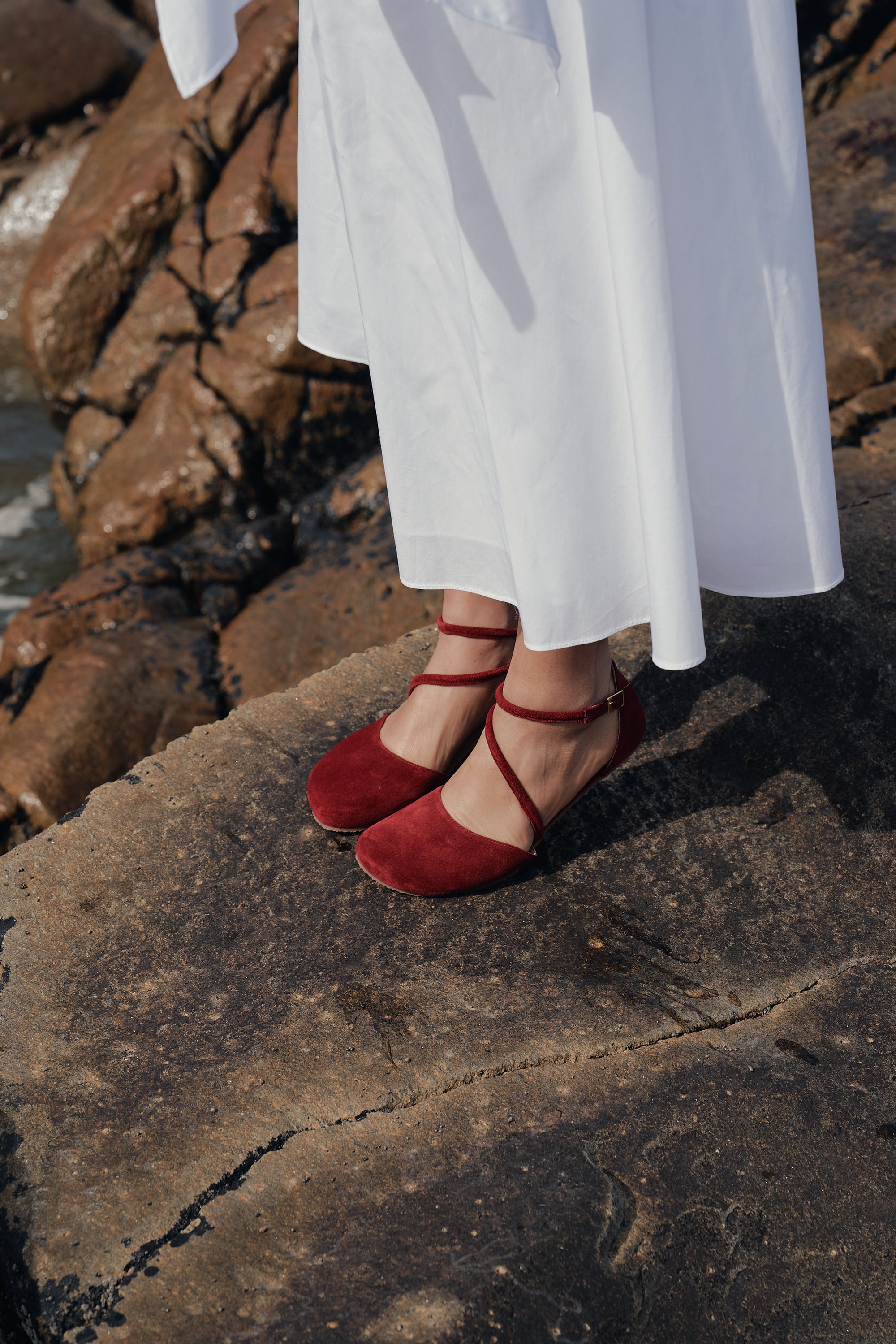 Shapen Orchid Sandals Suede