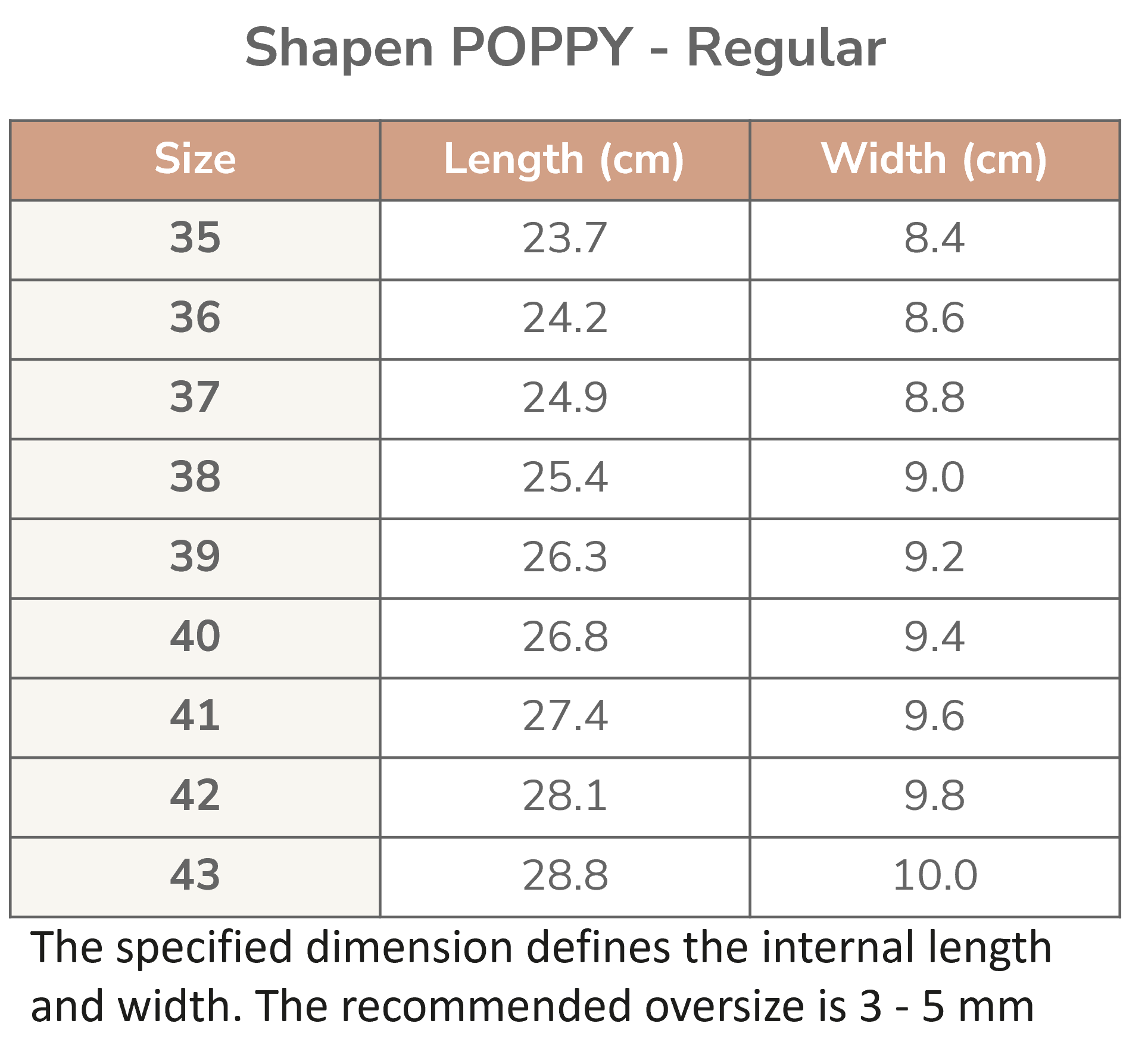Shapen Poppy Leather Beige