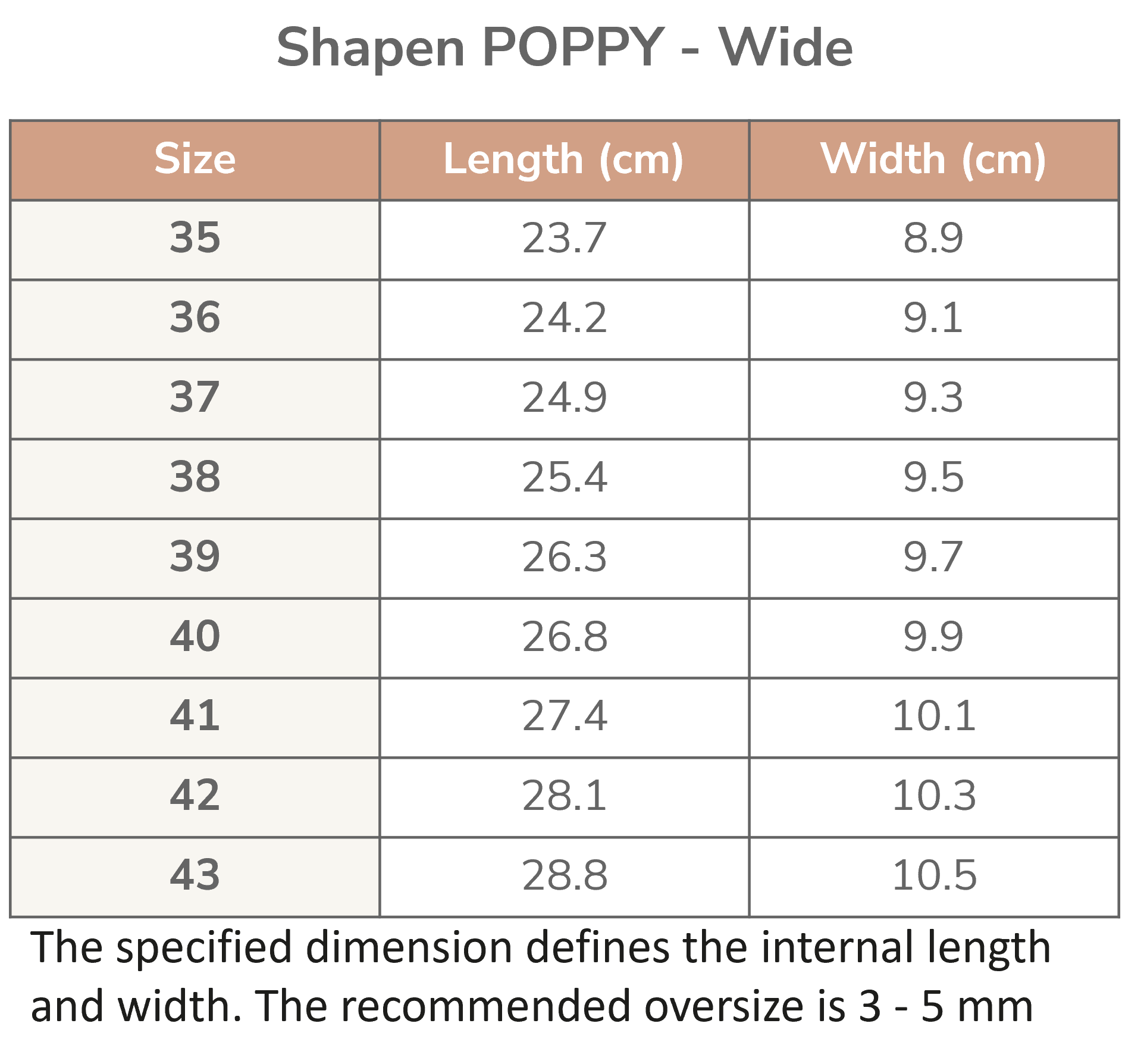 Shapen Poppy Leather Beige