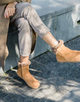 Shapen Fluffy Boots Brown