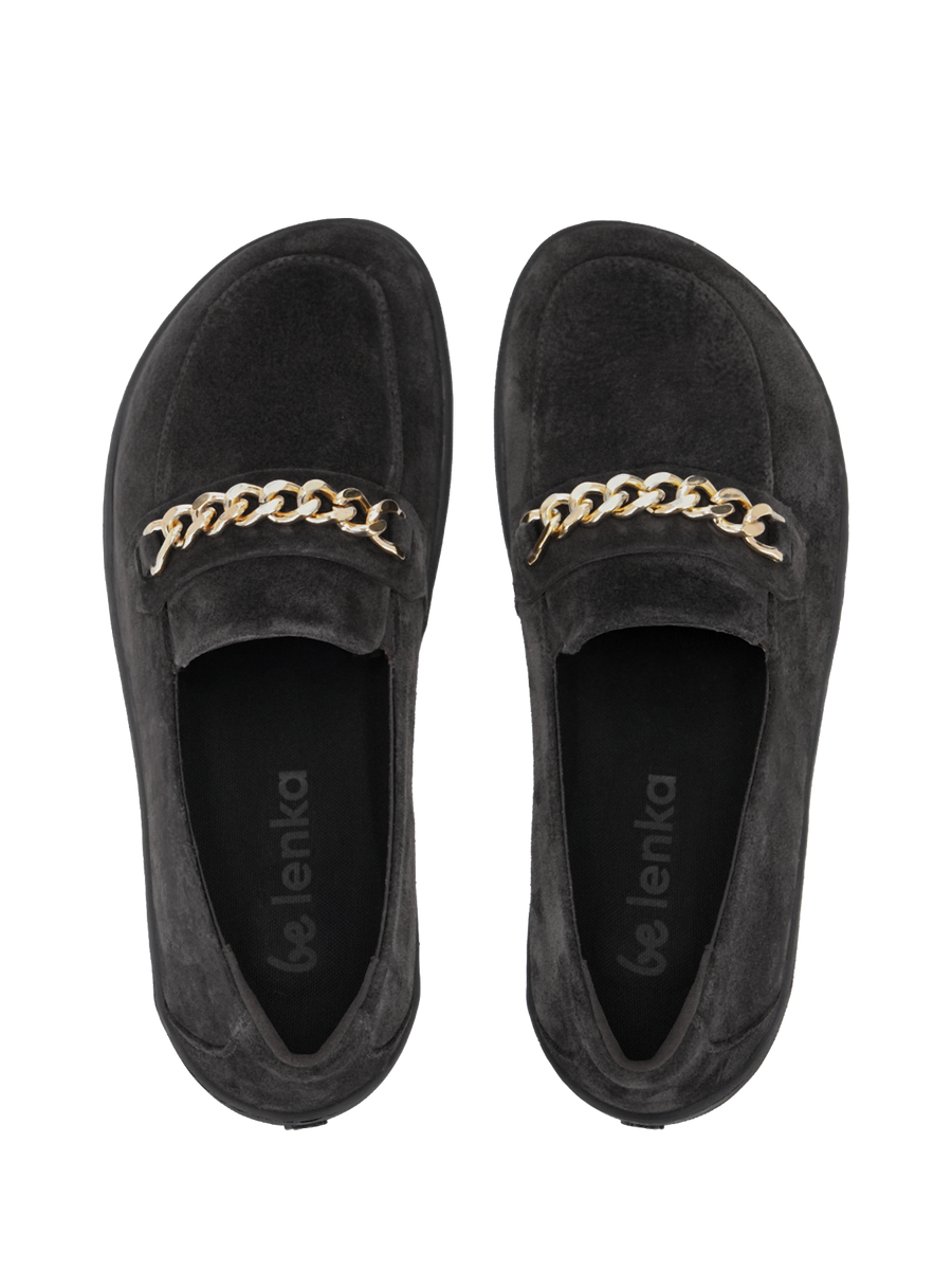 Be Lenka Moccasins Prestage Dark Brown & Gold