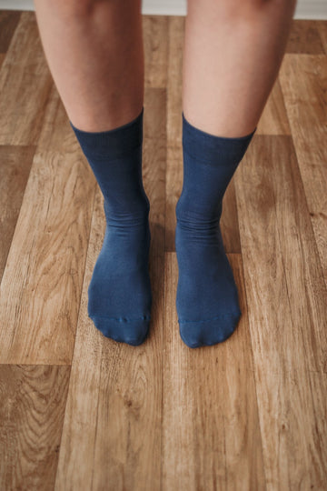 Be Lenka Barefoot Socks Crew Blue