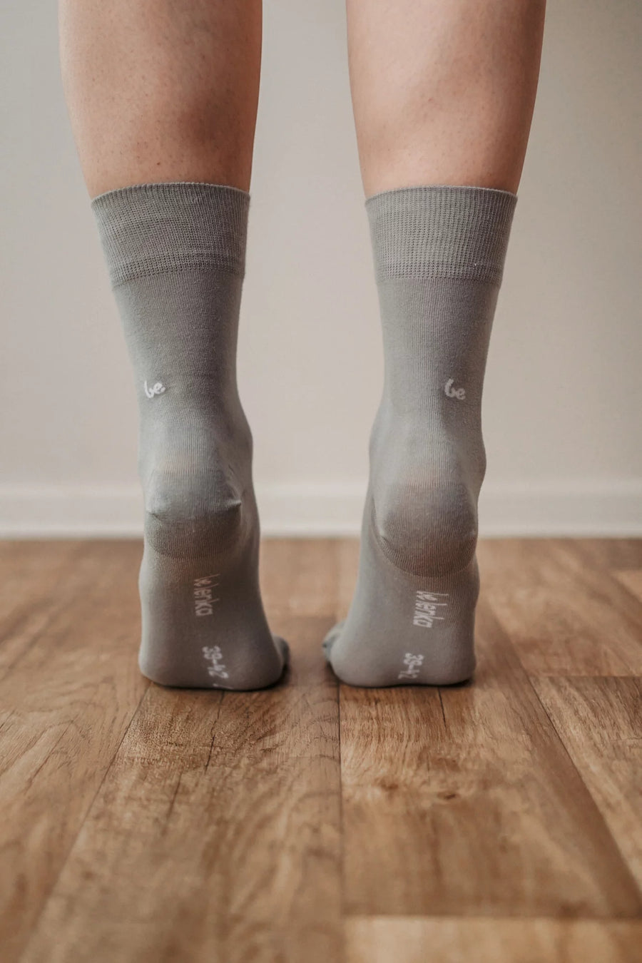 Be Lenka Barefoot Socks Crew Grey