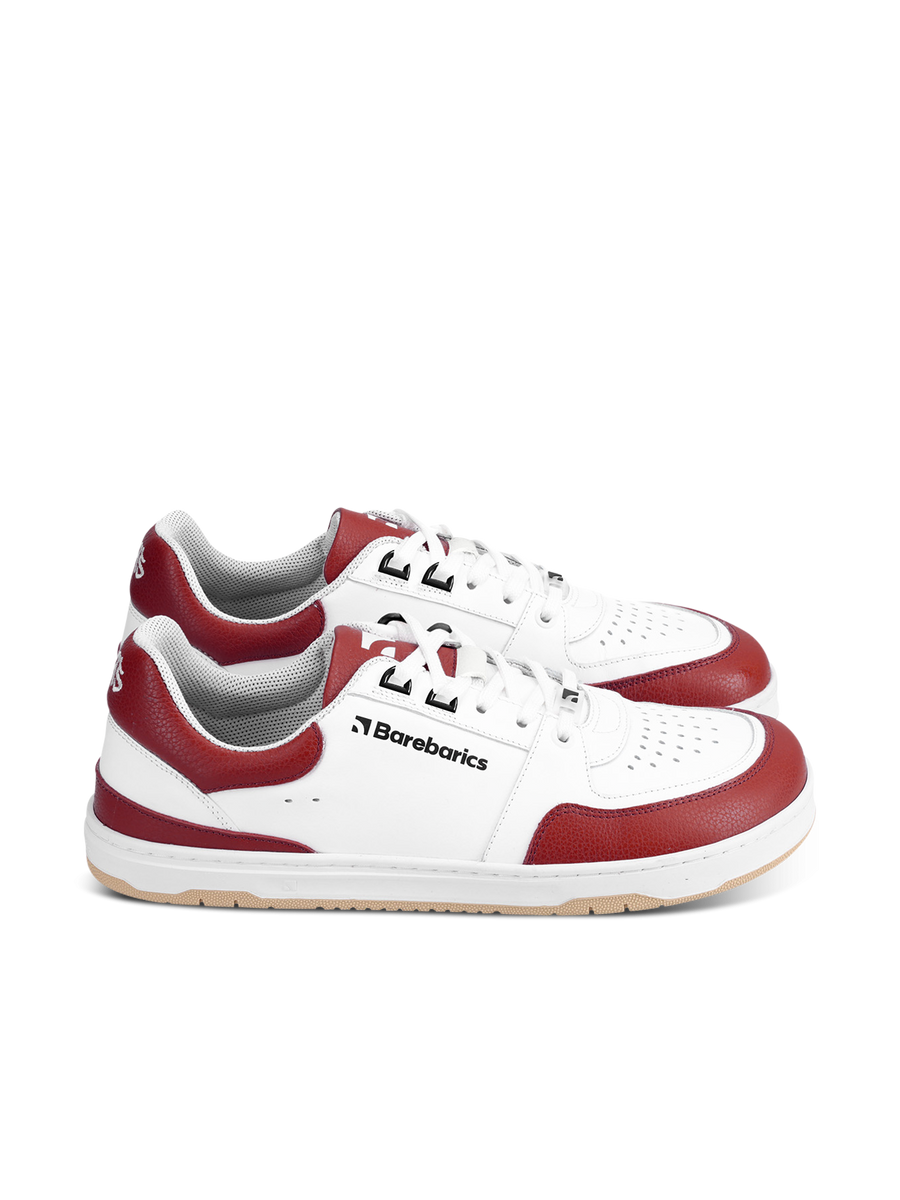 Barebarics Wave White & Crimson Red