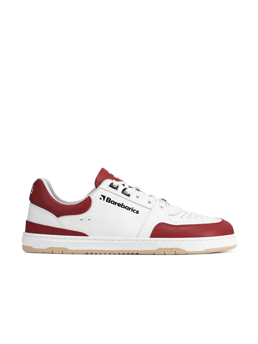 Barebarics Wave White & Crimson Red