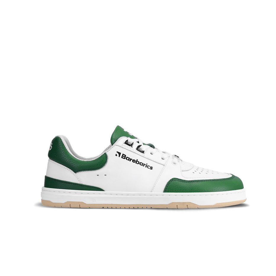 Barebarics Wave White & Dark Green CLEARANCE – Barefoot Shoes Australia