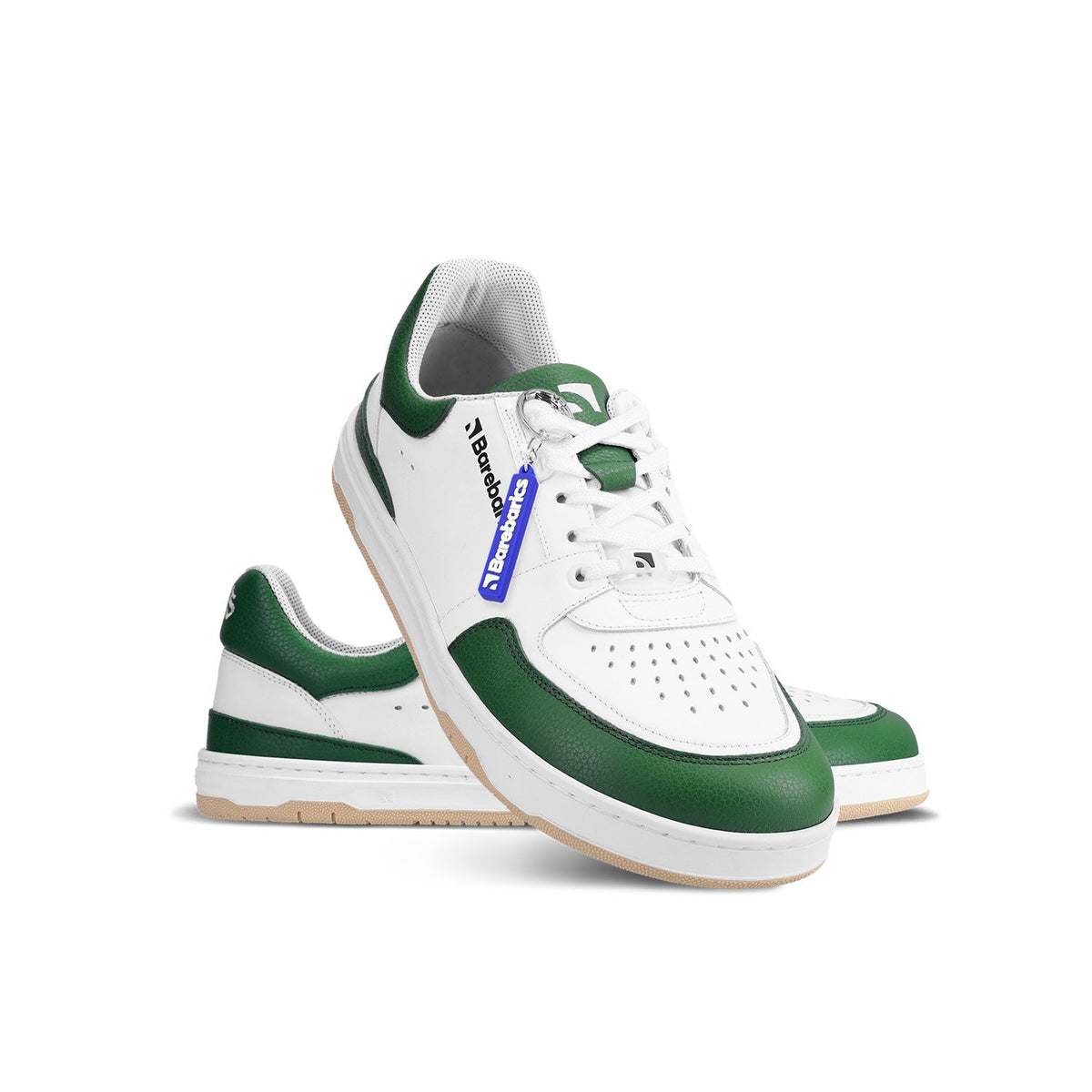 Barebarics Wave White & Dark Green CLEARANCE – Barefoot Shoes Australia