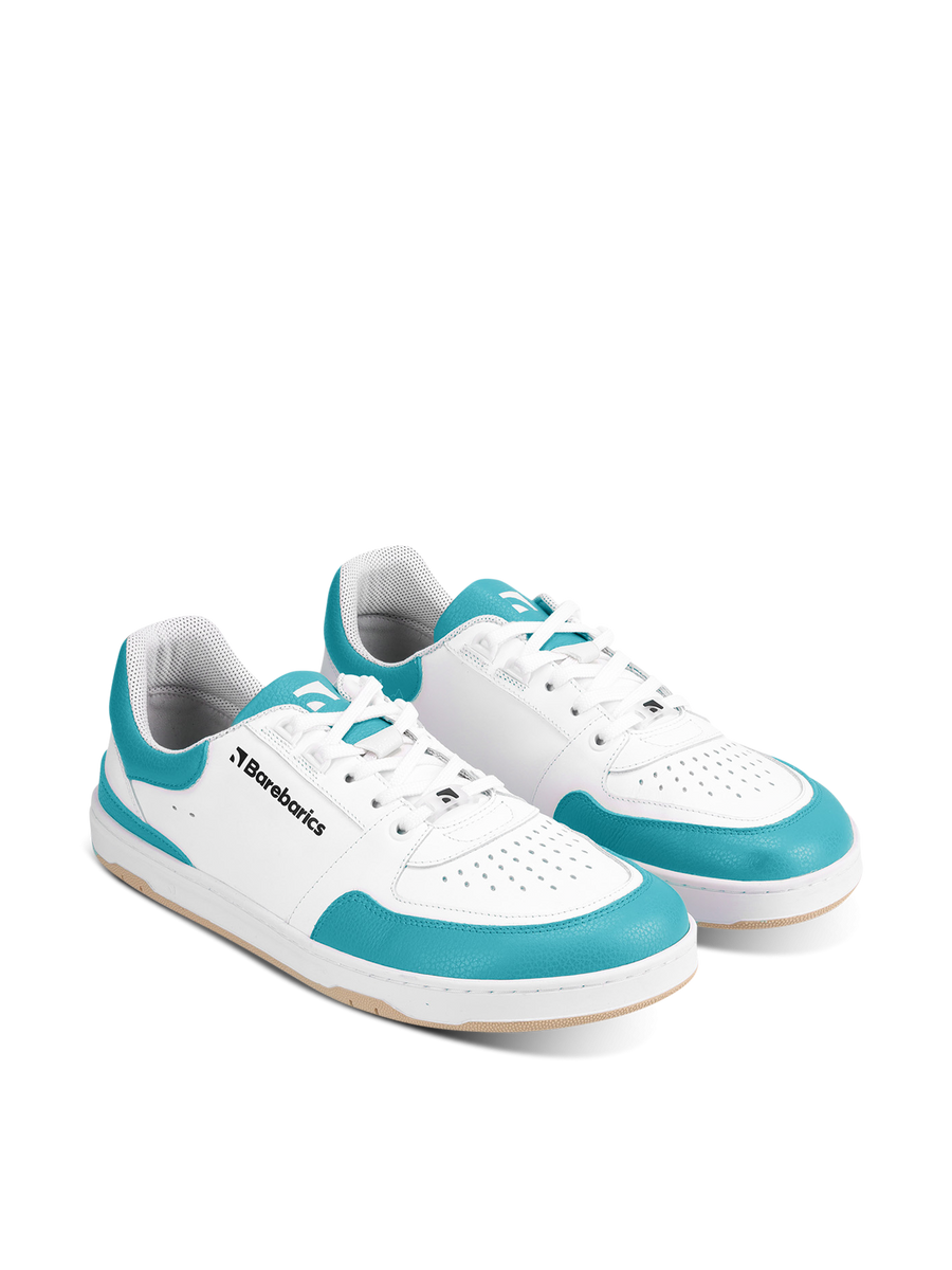 Barebarics Wave White & Dark Turquoise