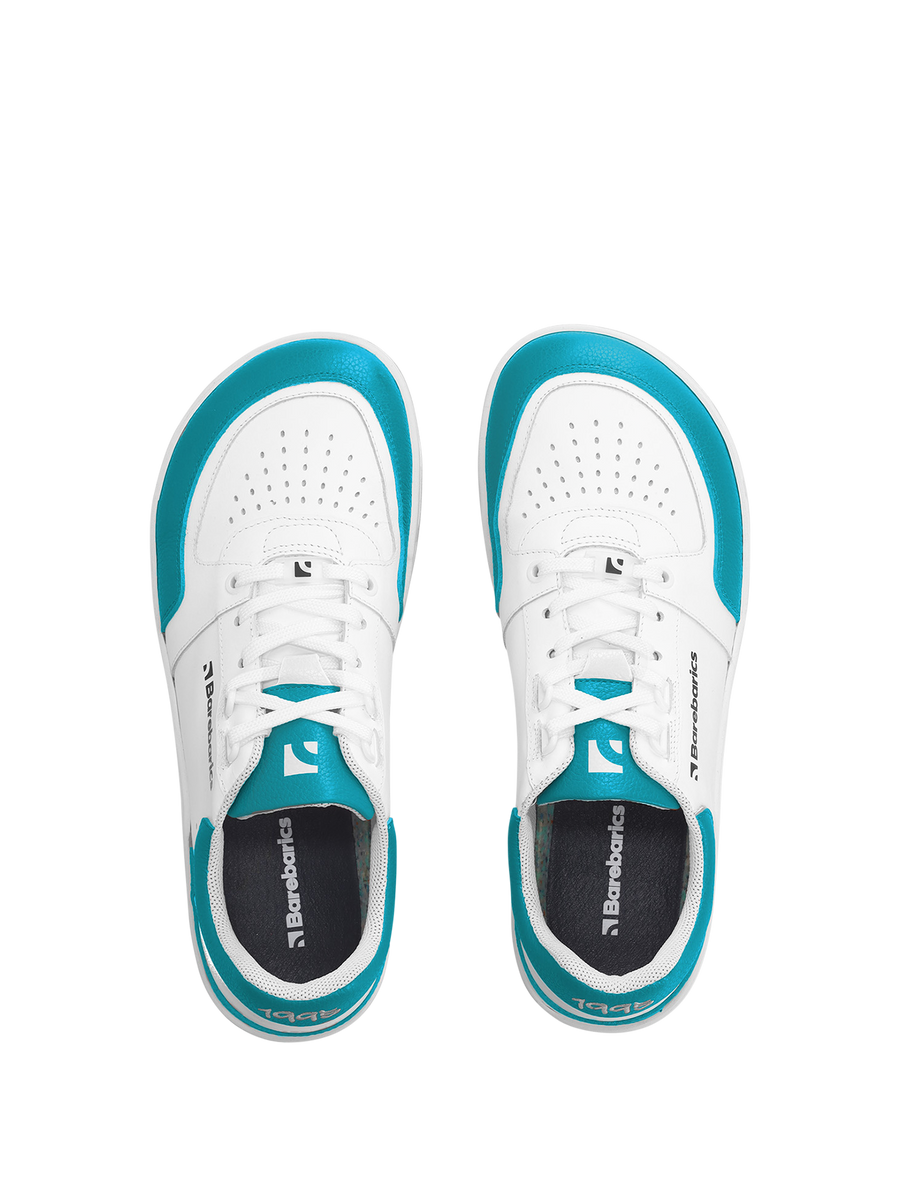 Barebarics Wave White & Dark Turquoise