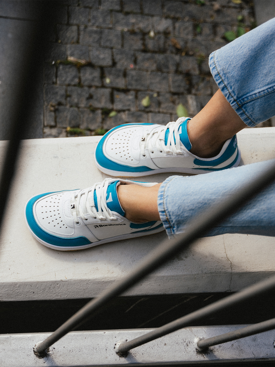 Barebarics Wave White & Dark Turquoise