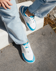 Barebarics Wave White & Dark Turquoise