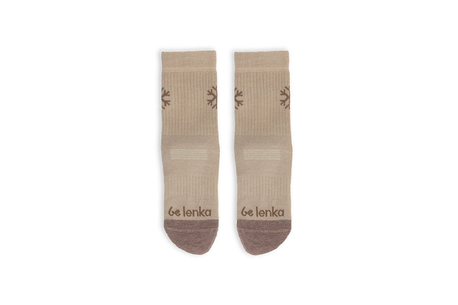 Be Lenka Barefoot Socks Be Lenka Kids Merino Crew Beige