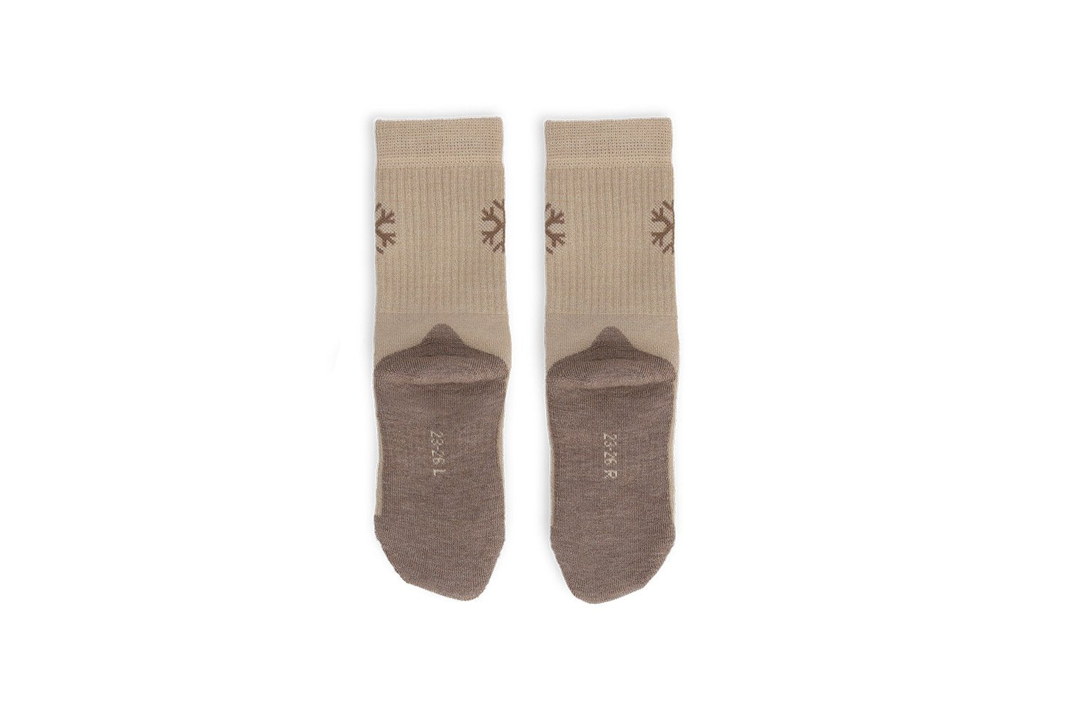 Be Lenka Barefoot Socks Be Lenka Kids Merino Crew Beige