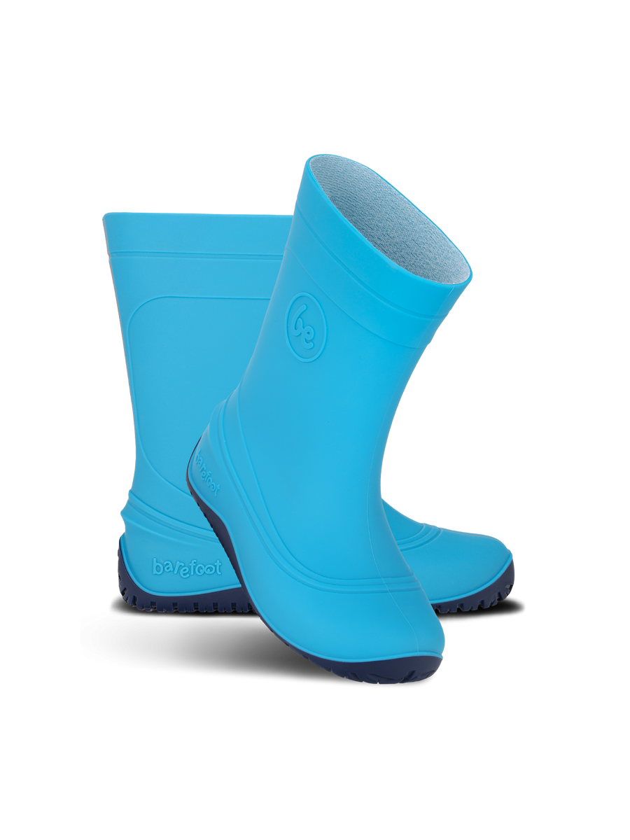 Be Lenka Kids Barefoot Rain Boots Pudds - Aqua Blue