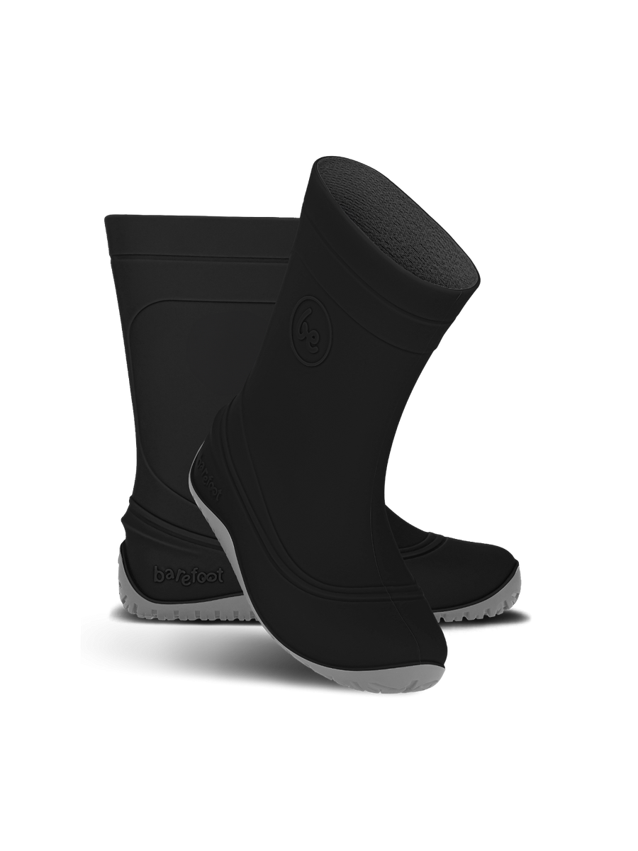 Be Lenka Kids Barefoot Rain Boots Pudds - Black
