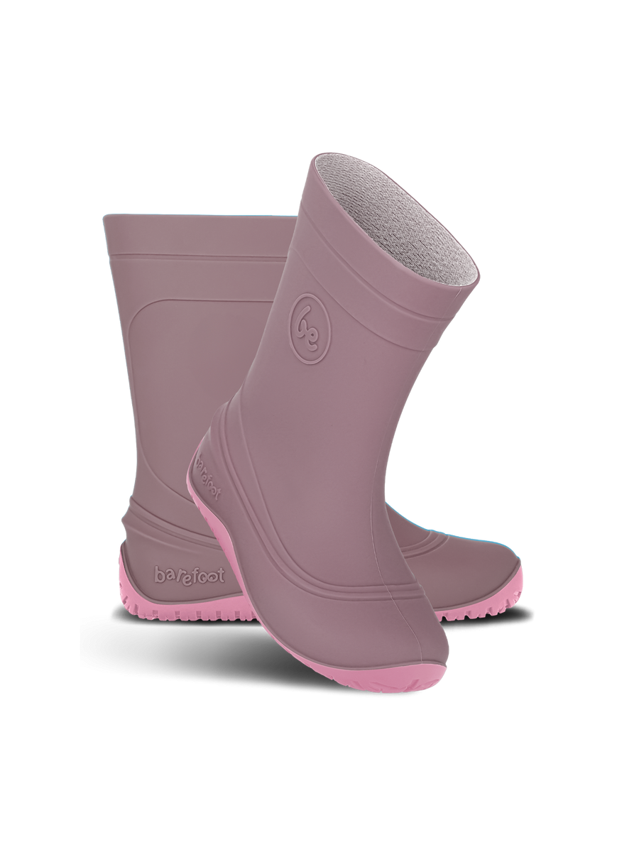 Be Lenka Kids Barefoot Rain Boots Pudds - Misty Pink