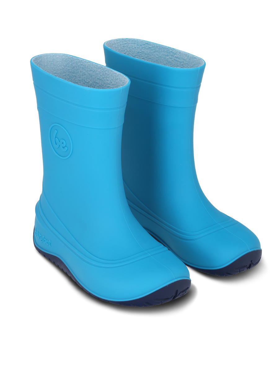 Be Lenka Kids Barefoot Rain Boots Pudds - Aqua Blue