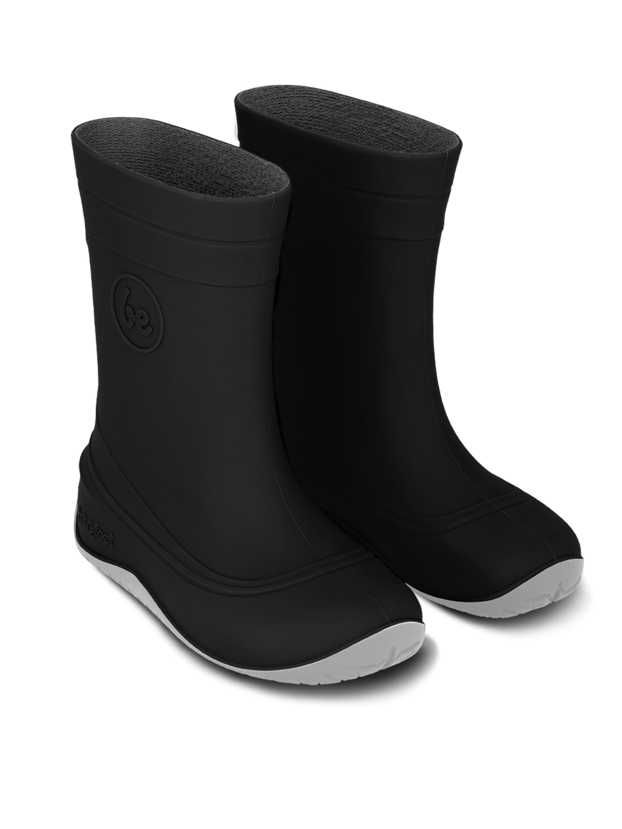 Be Lenka Kids Barefoot Rain Boots Pudds - Black