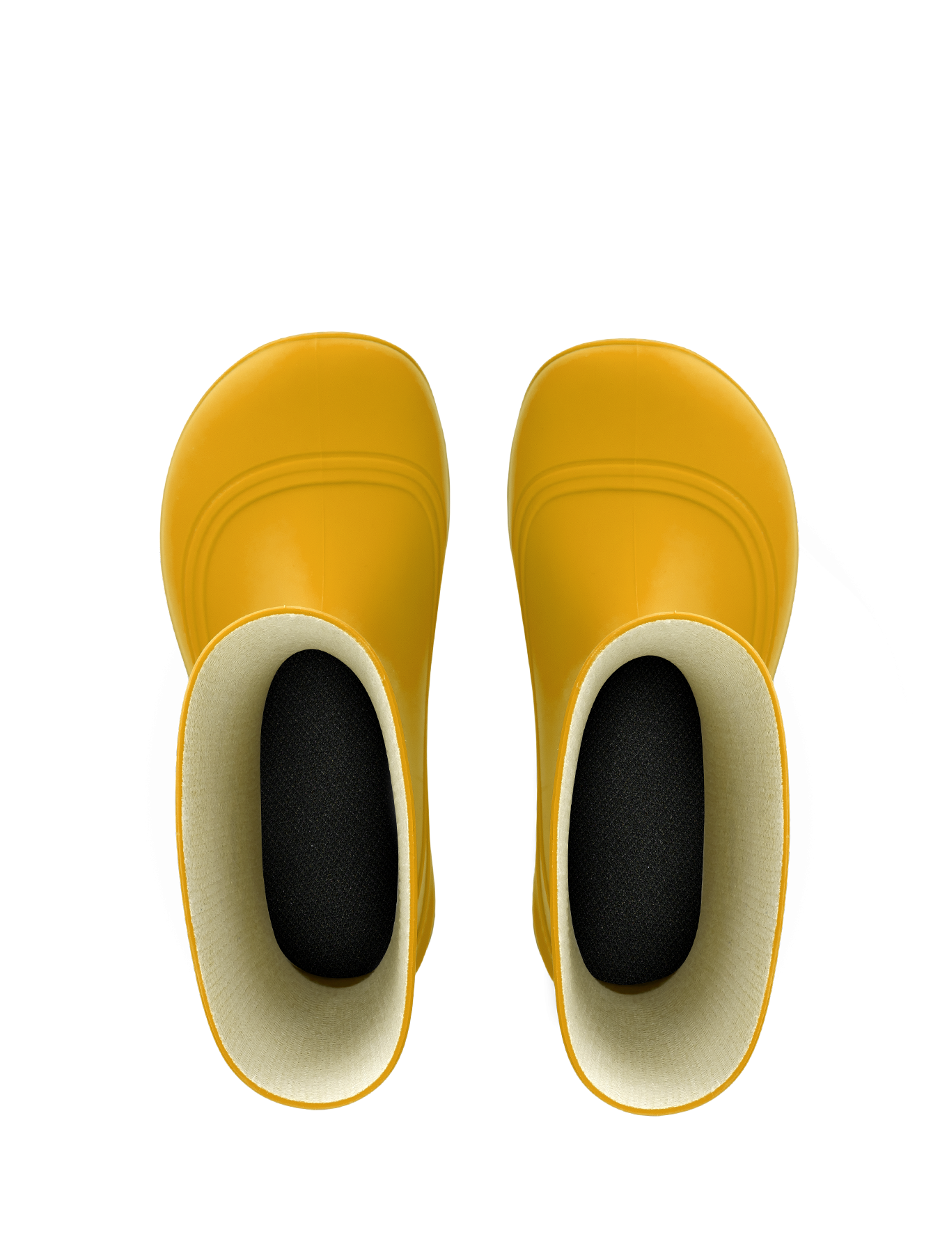 Be Lenka Kids Barefoot Rain Boots Pudds - Yellow