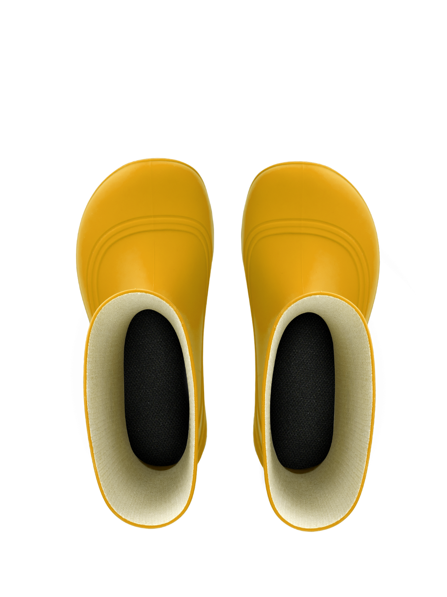 Be Lenka Kids Barefoot Rain Boots Pudds - Yellow