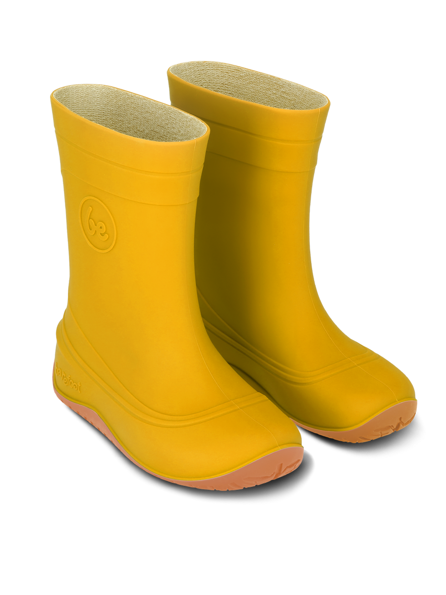 Be Lenka Kids Barefoot Rain Boots Pudds - Yellow