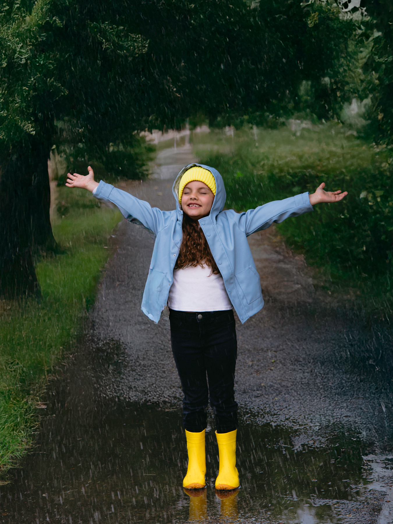 Be Lenka Kids Barefoot Rain Boots Pudds - Yellow