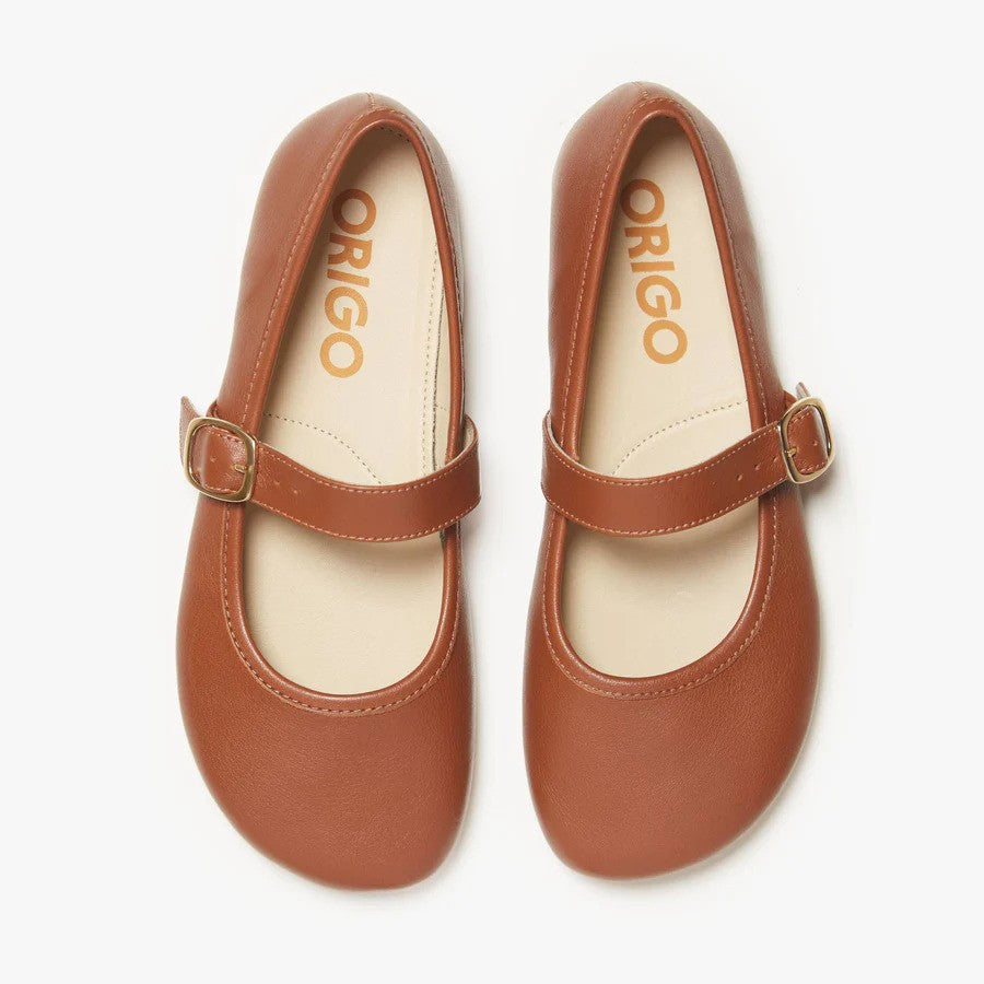 Origo Shoes The Mary Jane Single Strap Light Brown