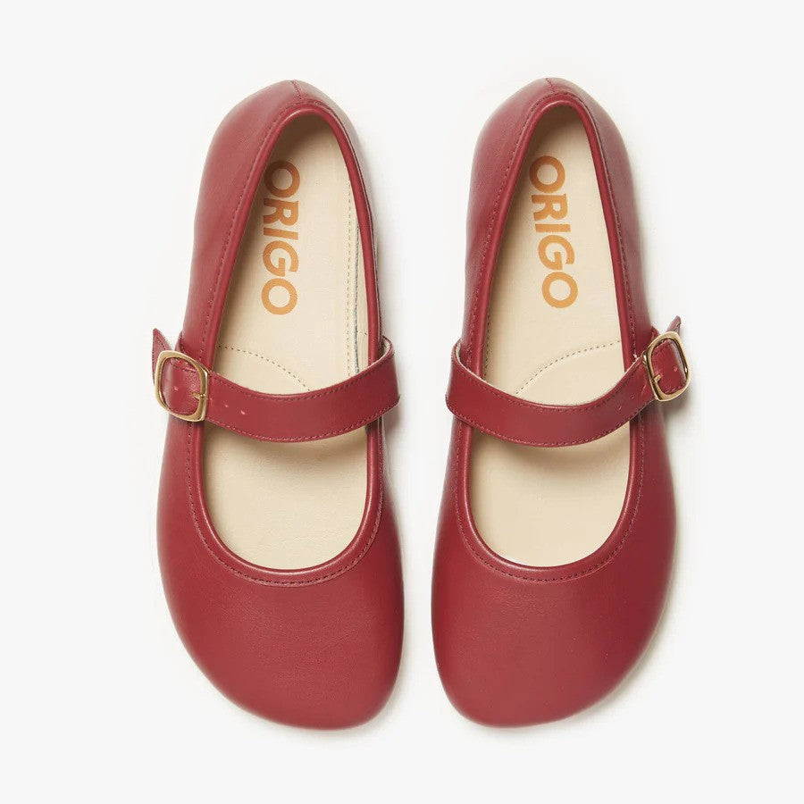 Origo Shoes The Mary Jane Single Strap Ruby Red