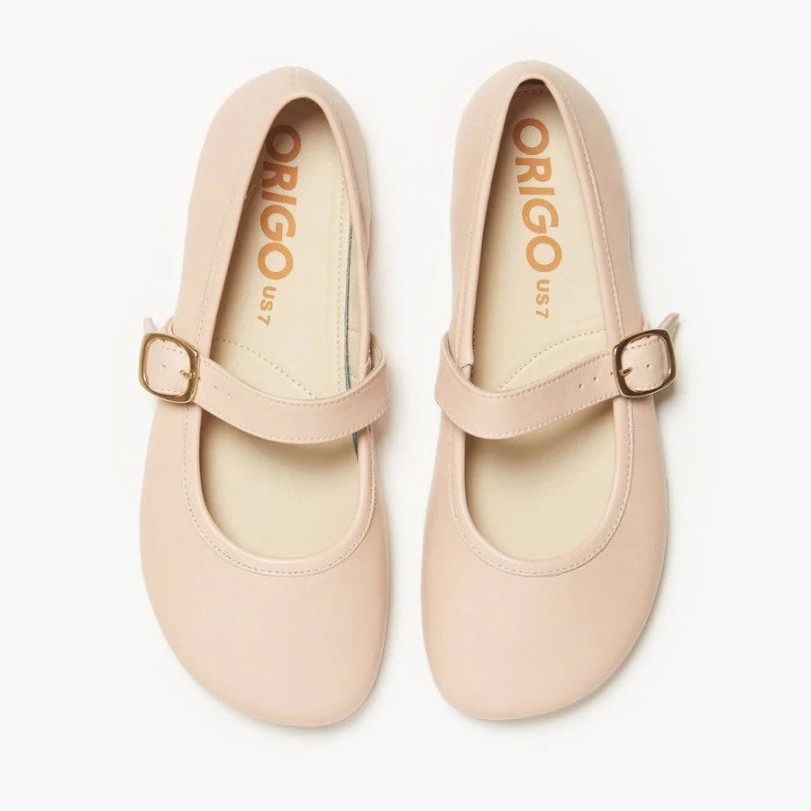 Origo Shoes The Mary Jane Single Strap Nude