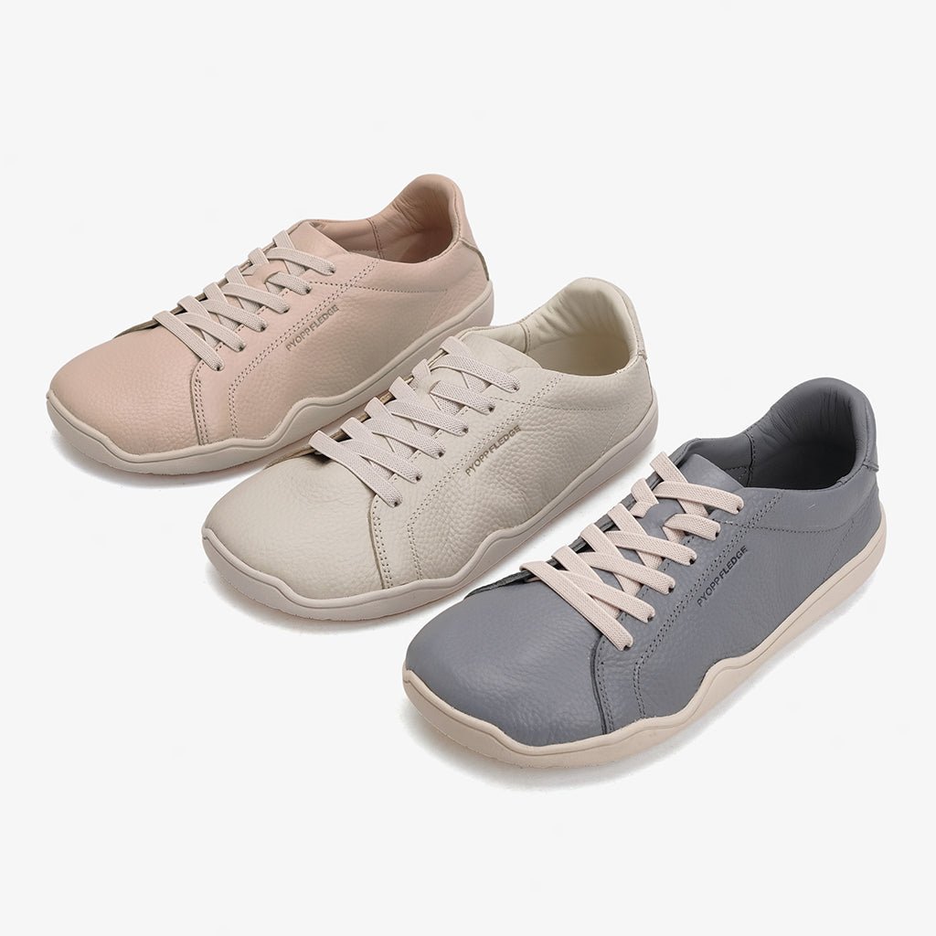 Laju Barefoot Sneakers - Ash On Ivory