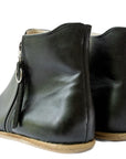 Designed By Anya Rosa Zipper Boot Black Smooth