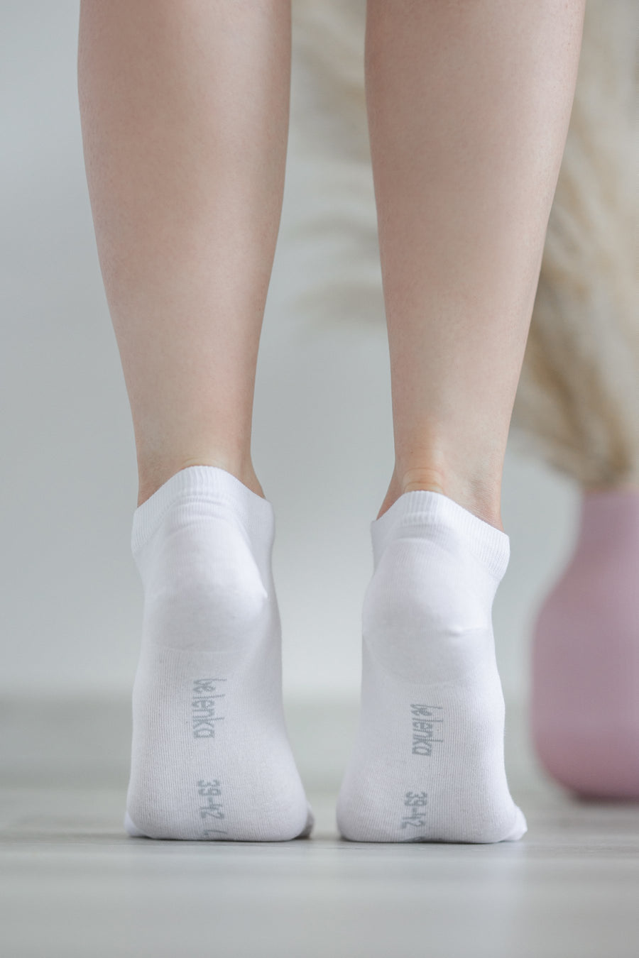 Be Lenka Barefoot Socks Low Cut White