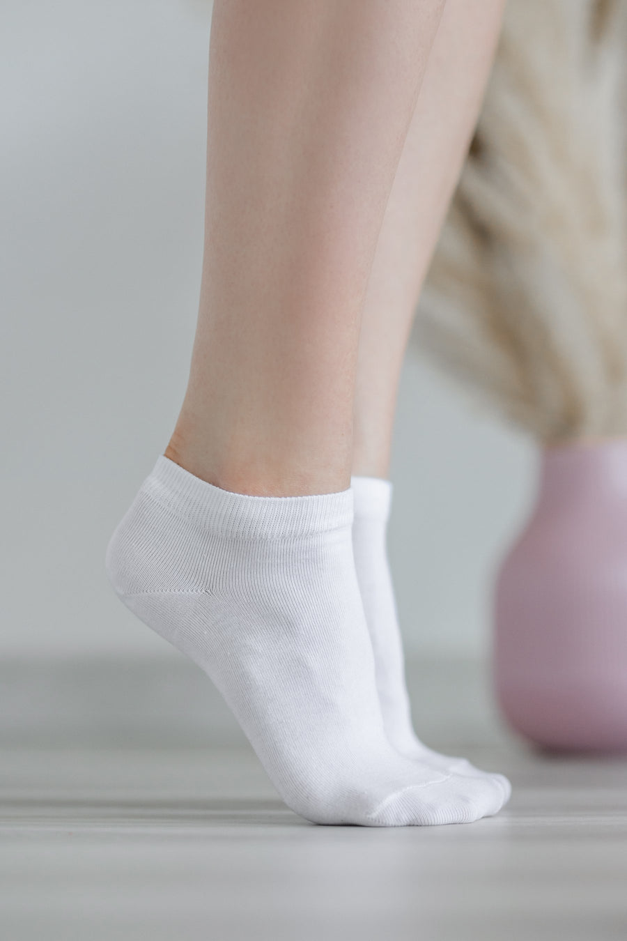 Be Lenka Barefoot Socks Low Cut White
