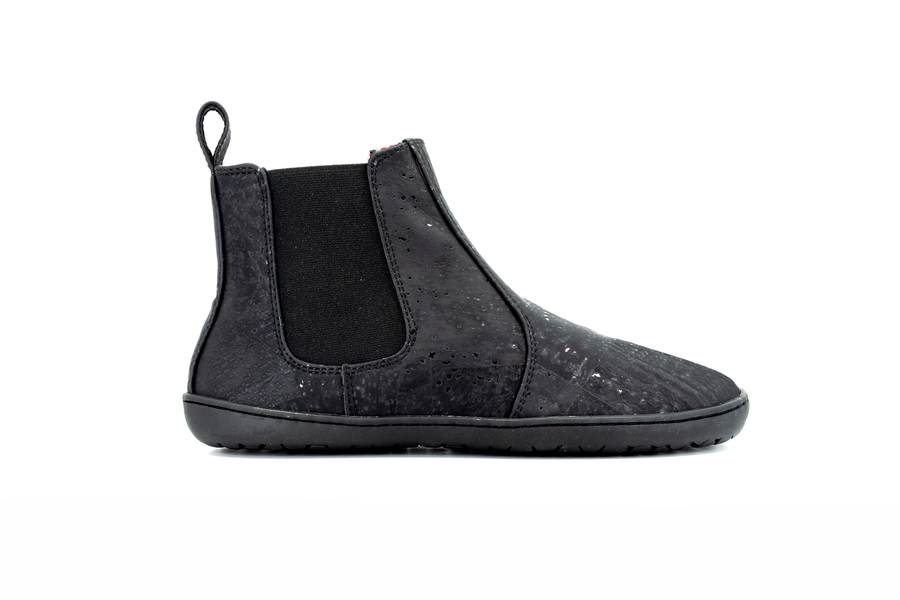 Mukishoes Chelsea Cork Black
