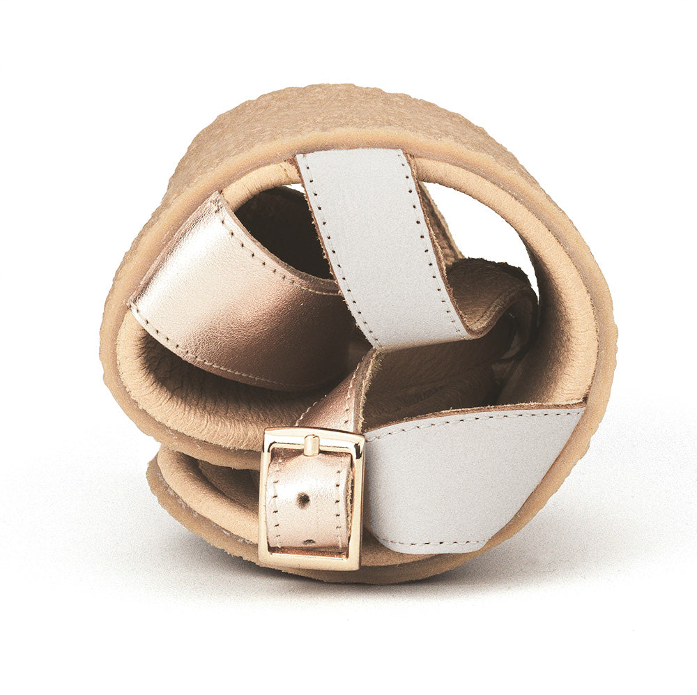 Shapen Calla Sandals Rose Gold