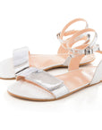 Shapen Daisy Sandals White